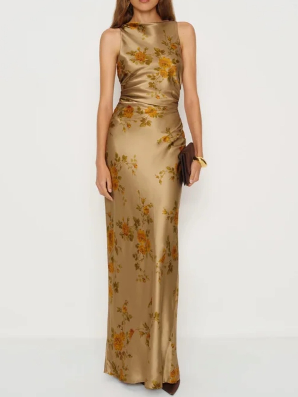 Reformation Anaiis Silk Dress - Poet - Picture 1 of 3